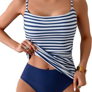 Nautical Striped Blue and White Bikini